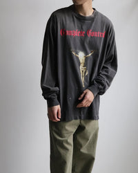 SAINT Mxxxxxx × Kosuke Kawamura KK_LS TEE/COMPLETE CONTRL/BLK