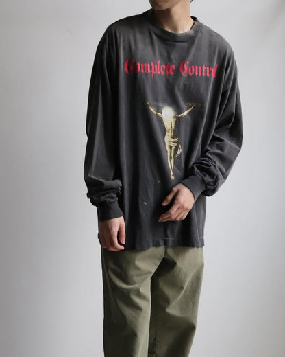 SAINT Mxxxxxx × Kosuke Kawamura KK_LS TEE/COMPLETE CONTRL/BLK