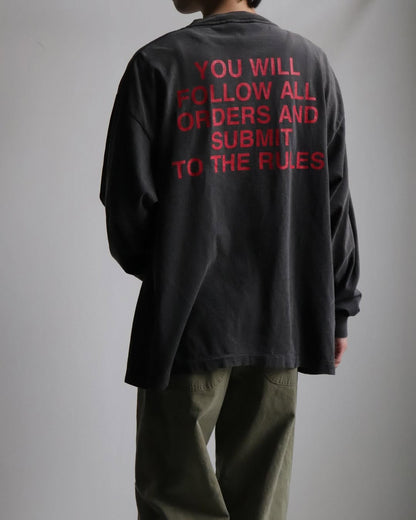 SAINT Mxxxxxx × Kosuke Kawamura KK_LS TEE/COMPLETE CONTRL/BLK